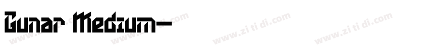 Gunar Medium字体转换